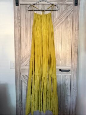 Maison Garrison Maxi Dress in Green size L